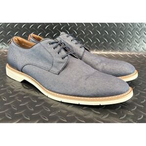 Steve Madden Nevelle Mens Canvas Oxford Shoes Blue Size 12